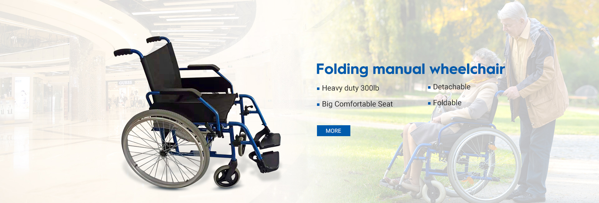 cheap manual wheelchair push chair banner1